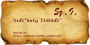Székely Ildikó névjegykártya